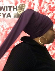 Plum Tubular Head-Wrap