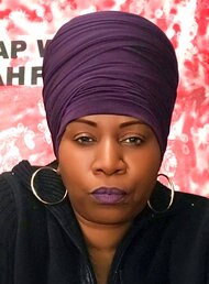 Women Plum Tubular Head Wrap