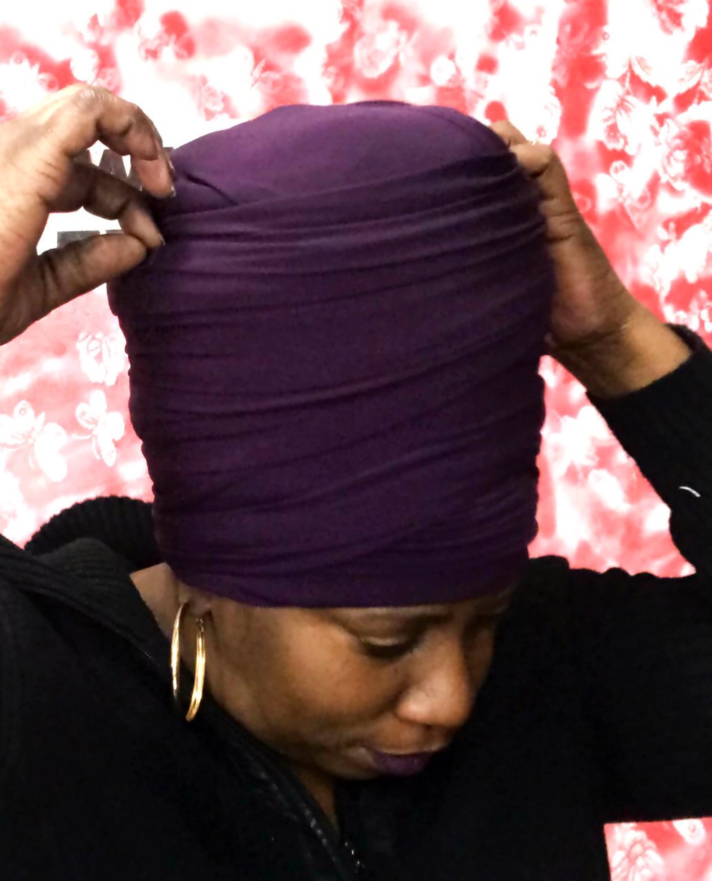 Plum Tubular Head-Wrap