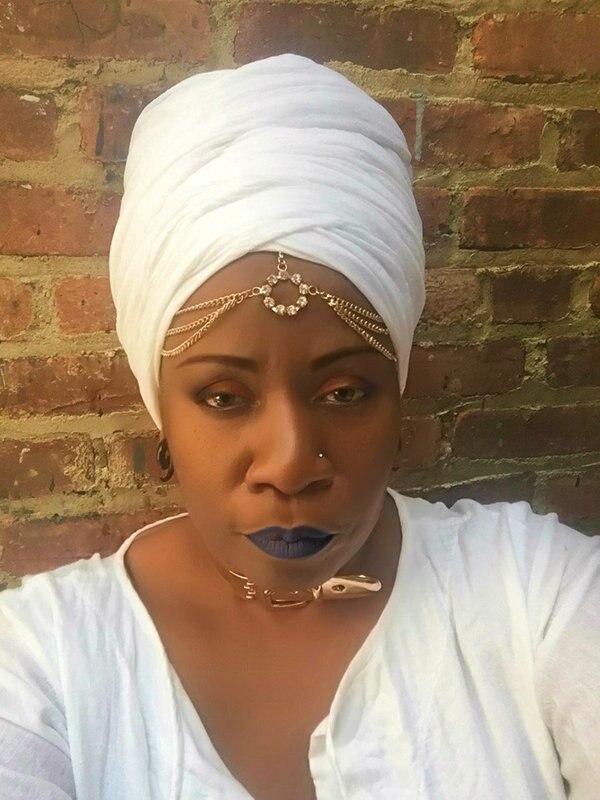 Queen- White Cotton Head-Wrap