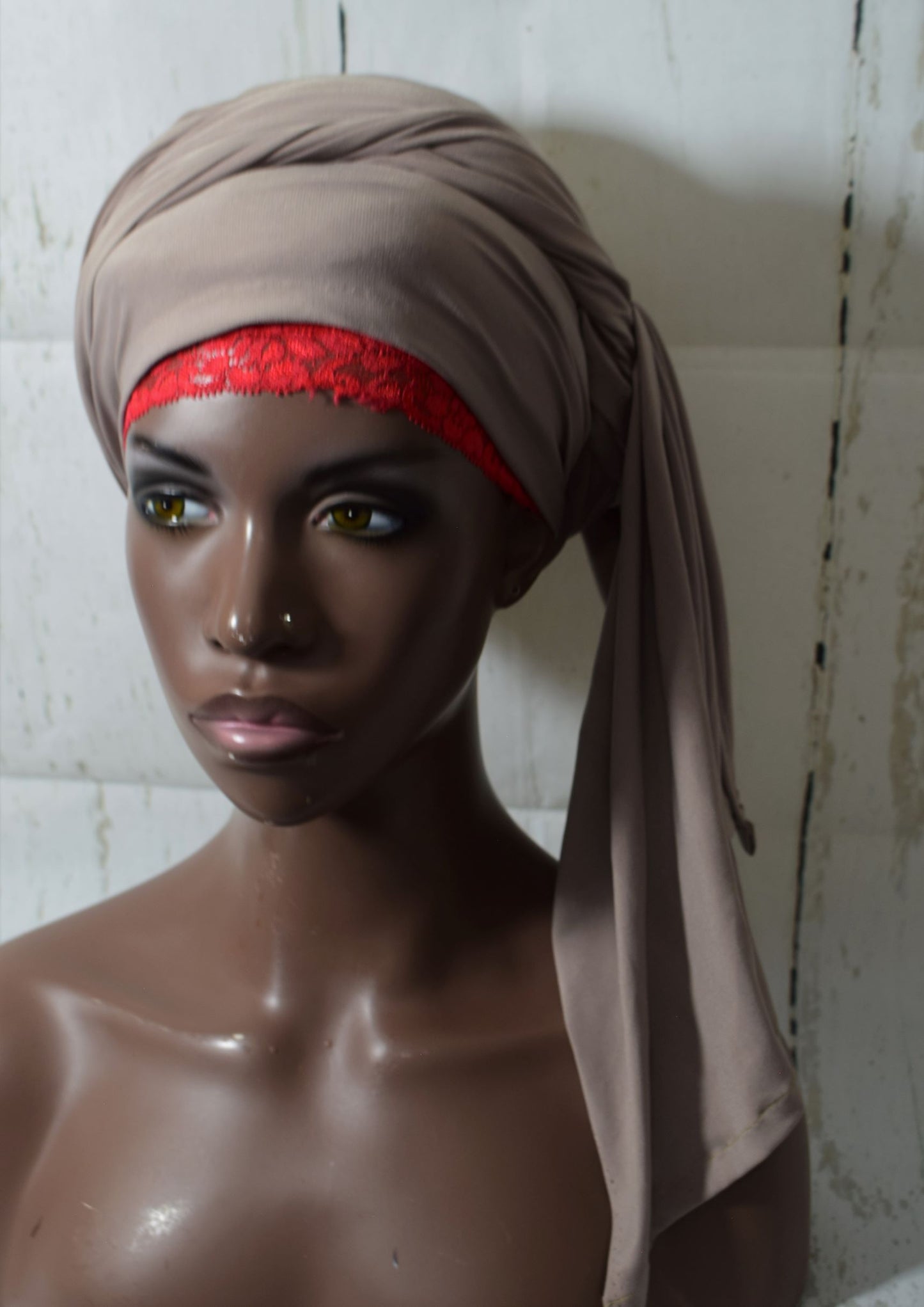 Red Lace Trim Under Wrap