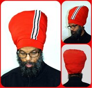 Red Side Stripe Stretch Hat