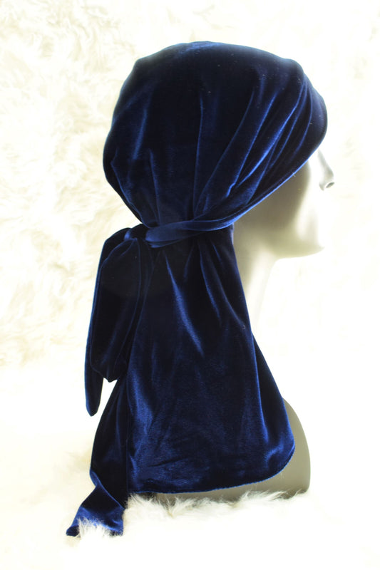 Royal Blue Velvet Durag