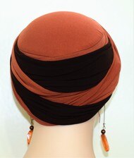 EZ PZ Turban™- Rust and Brown