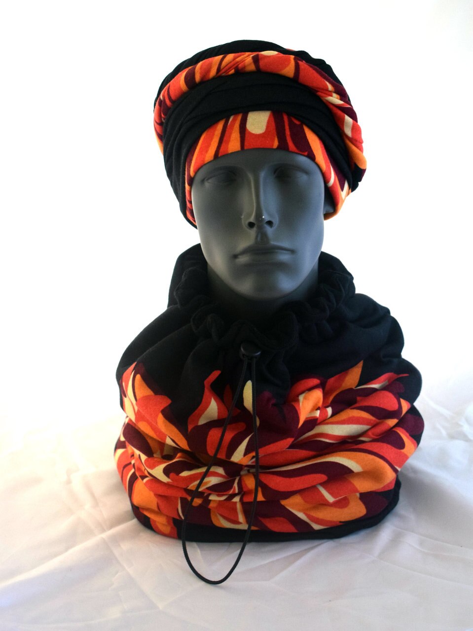 Sunburst EZ PZ Turban Wrap and Matching Scarf for Men