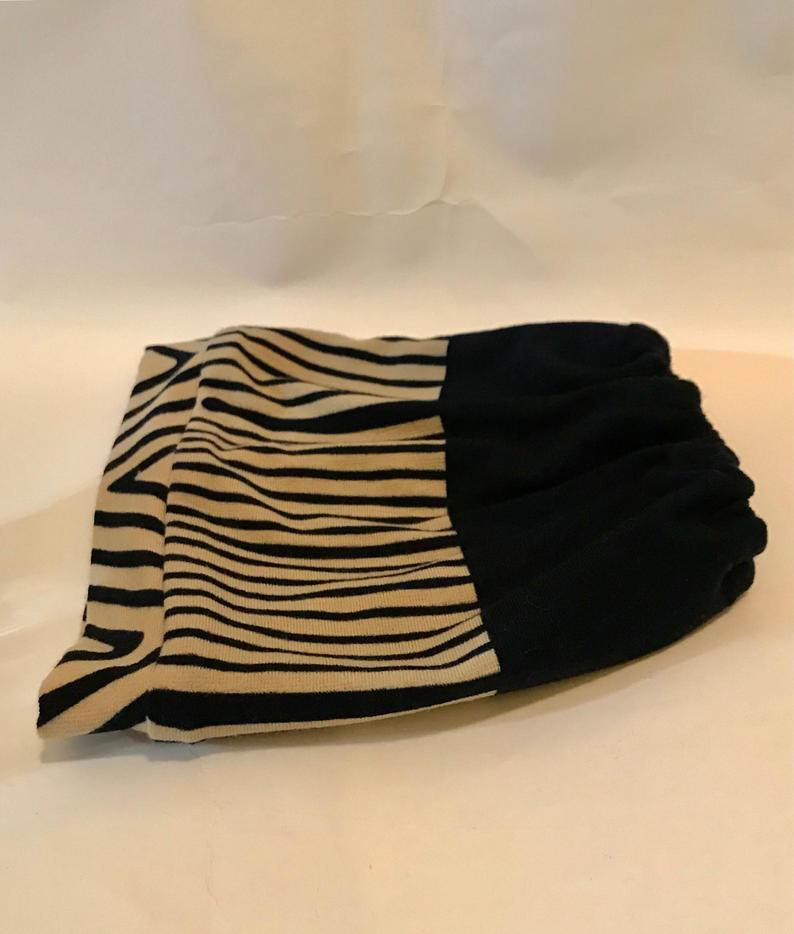 Navy n Tan Ponytail Loc Socks