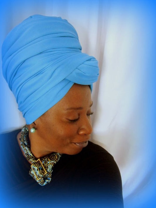 Razin- Turquoise Head-Wrap
