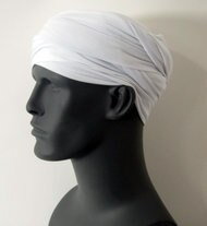 White EZ PZ Turban Wrap