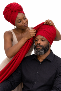 Volume Loc Wrap (Tubular Headwrap) - Ruby Red