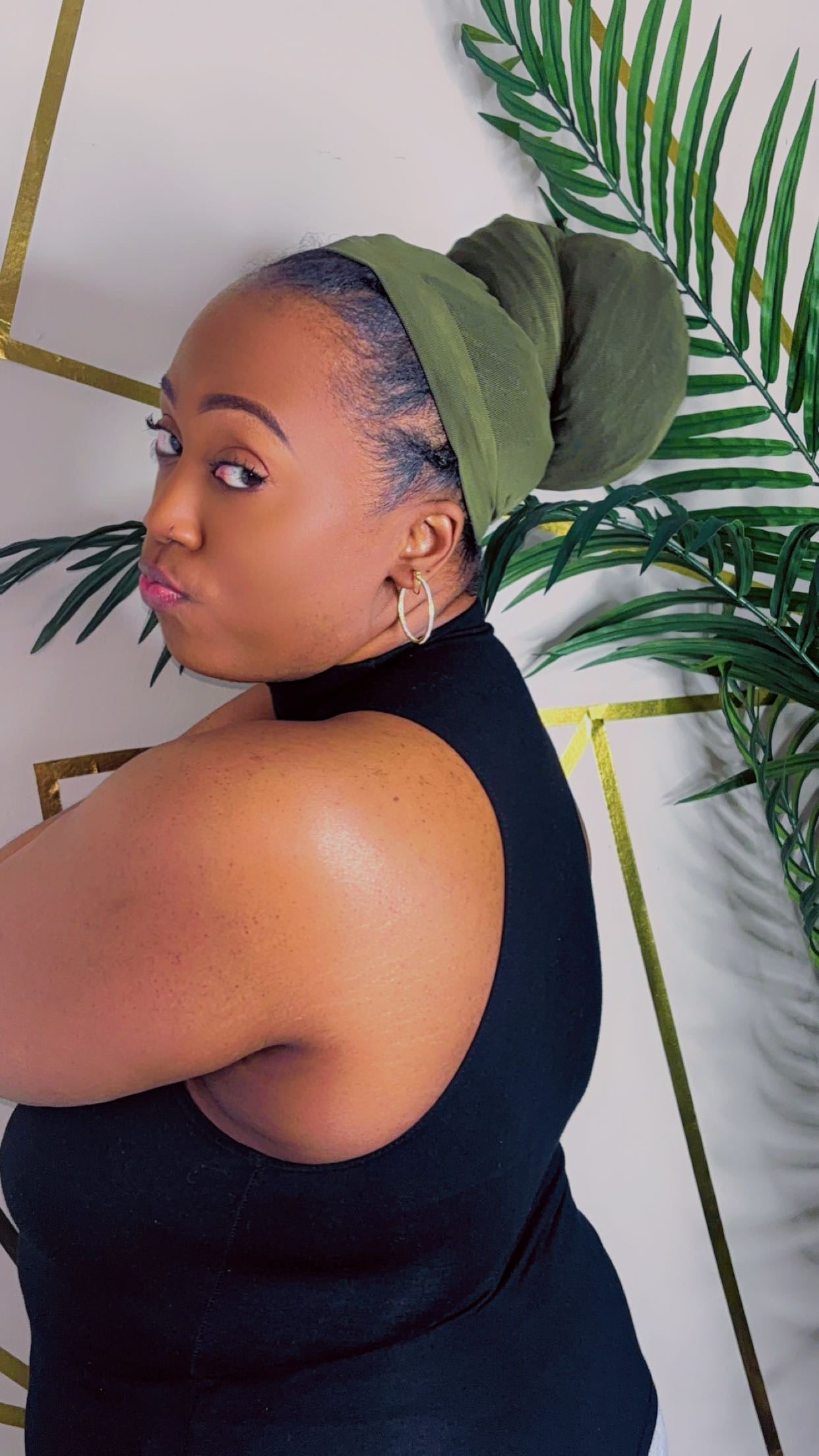 Olive Loc Sleeve- Lightweight-Fashionable Design