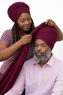 Volume Loc Wrap (Tubular Headwrap) - Cranberry