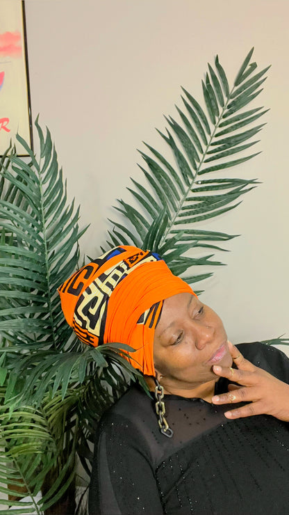 Volume Loc Wrap (Tubular Headwrap)-Afrocentric Mix