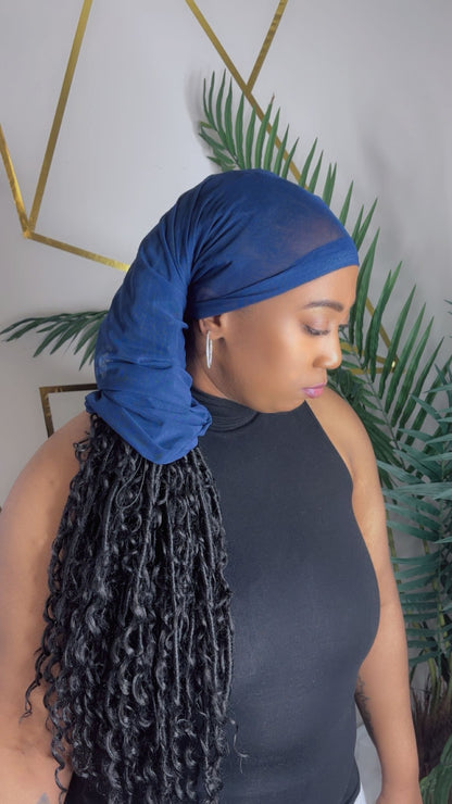 Navy Loc Sleeve- Lightweight-Fashionable Design