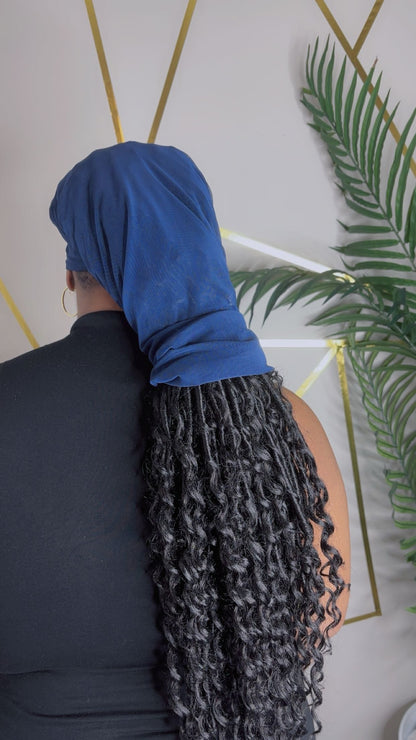 Navy Loc Sleeve- Lightweight-Fashionable Design