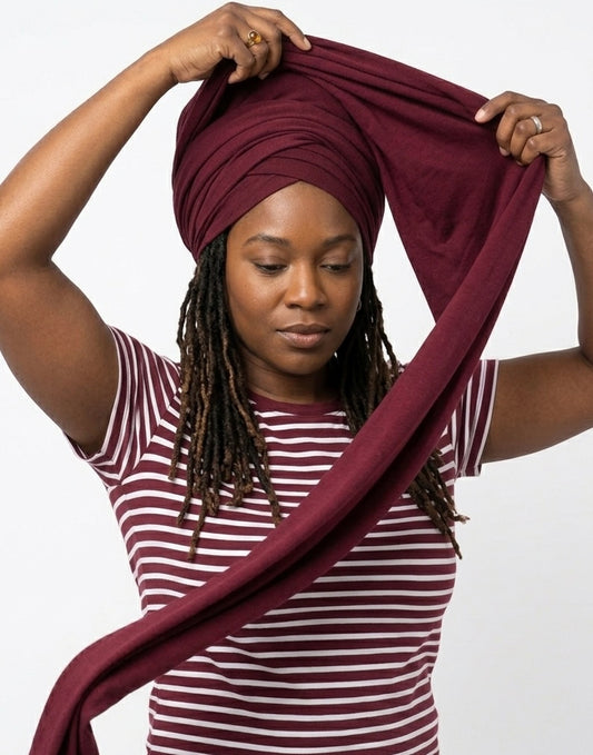 Volume Loc Wrap (Tubular Headwrap) - Cranberry