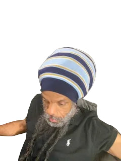 Stripes stretch hat unisex pull-on head covering
