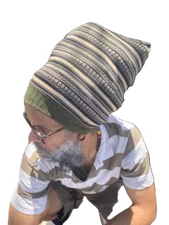 olive and tan colored stretch hat | Pull on style