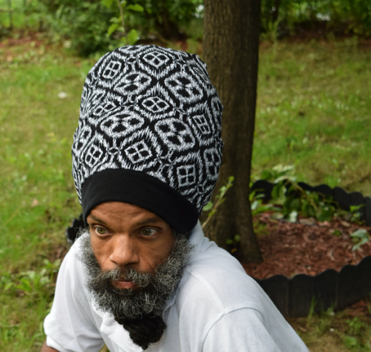 Black & White Stretch Hat
