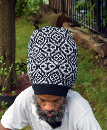 Black & White Stretch Hat