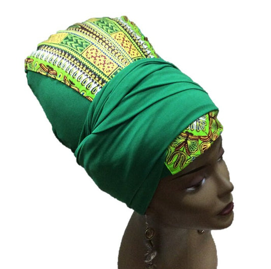 Green Dashiki EZ Wrap