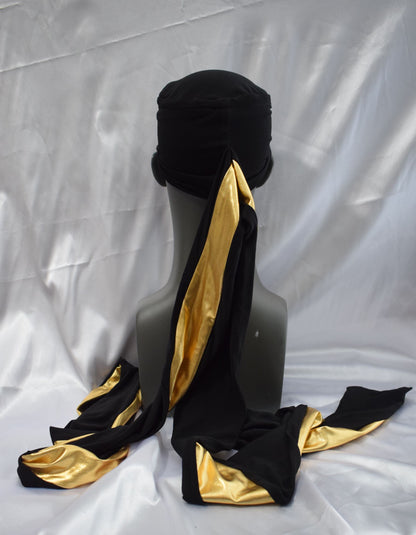 EZ PZ Turban™ |Black & Gold
