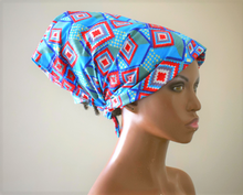 Load image into Gallery viewer, Red n Blue Queen Bandanna
