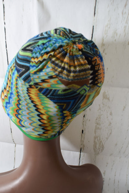 Green Band  Multicolor Hair Net