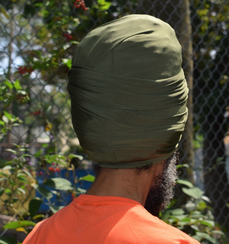 Volume Loc Wrap (Tubular Headwrap)-Olive