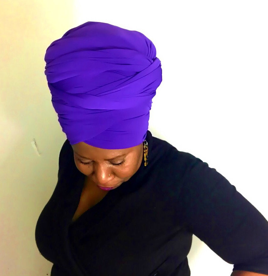 Purple Head-Wrap