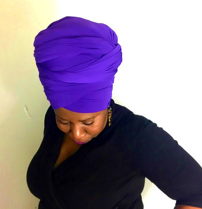 Purple Head-Wrap