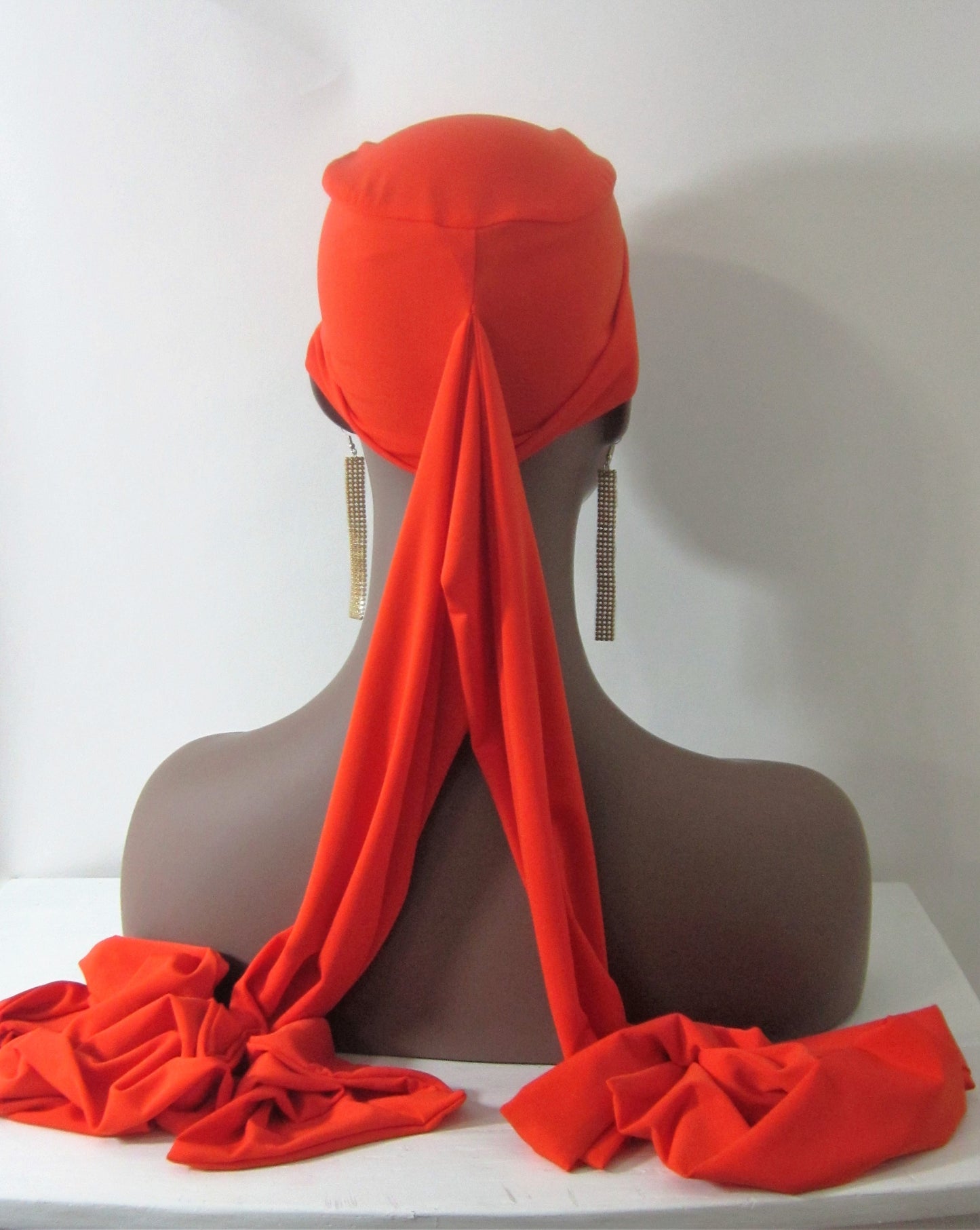 Women Orange EZ PZ Turban Wrap