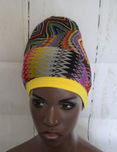 Load image into Gallery viewer, Yellow Band Multicolor Hair Net
