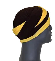 EZ PZ Turban™-Black & Yellow