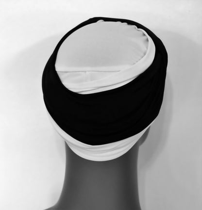 EZ PZ Turban™-Brown & White