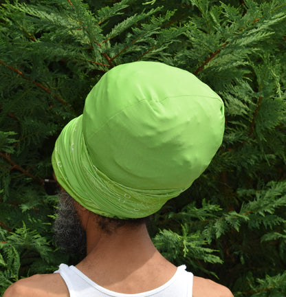 Easy Loc Wrap (EZ Wrap)-Lime Green & Cream