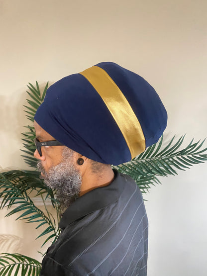 Navy & Gold Hero  Stretch Hat