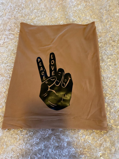 Caramel Peace n Love Loc Socks - Kings
