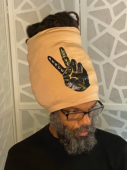 Caramel Peace n Love Loc Socks - Kings