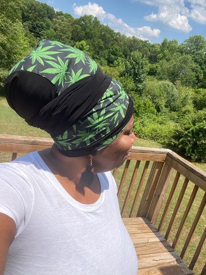 Volume Loc Wrap (Tubular Headwrap) -Cannabis