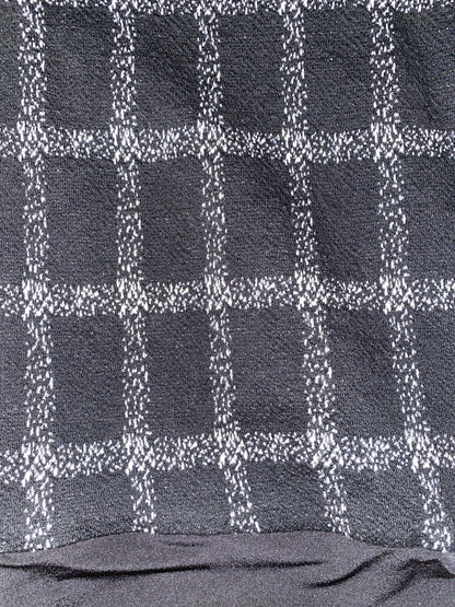 Black n White Squares Stretch Hat