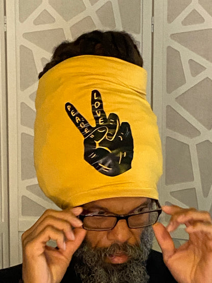 Mustard  Peace n Love Loc Socks - Kings