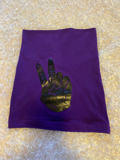 Purple Peace n Love Loc Socks