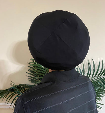 Black & Gold Hero  Stretch Hat