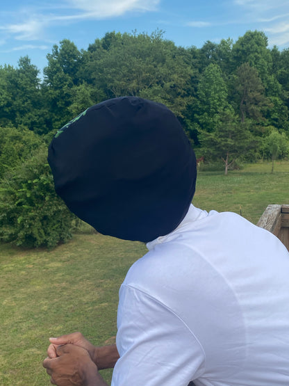 Black Cannabis Stretch Hat