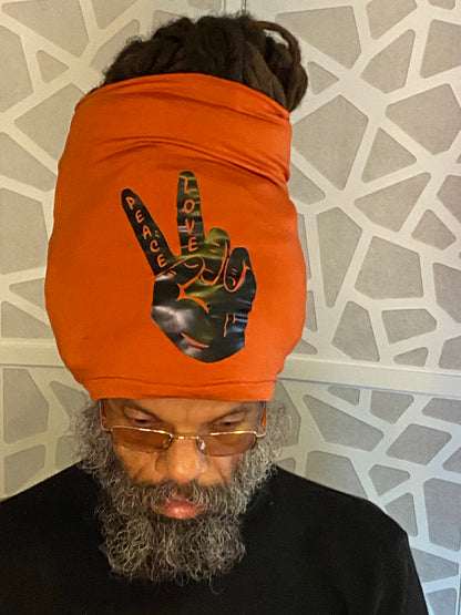 Rust Peace n Love Loc Socks - Kings