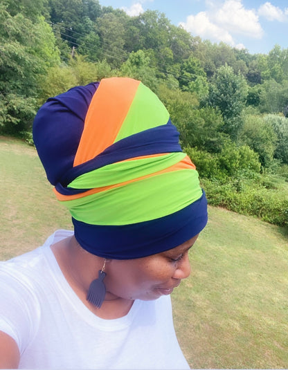 Volume Loc Wrap (Tubular Headwrap)-Pineapple Crush