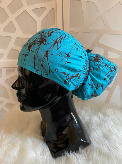Roots Satin Lined Ponytail Scrub Hat