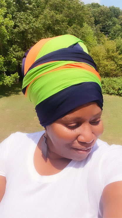 Volume Loc Wrap (Tubular Headwrap)-Pineapple Crush