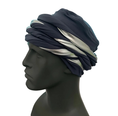 EZ PZ Turban™ - Gray & Silver