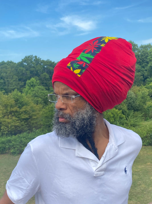 Red Ises Cannabis Stretch Hat